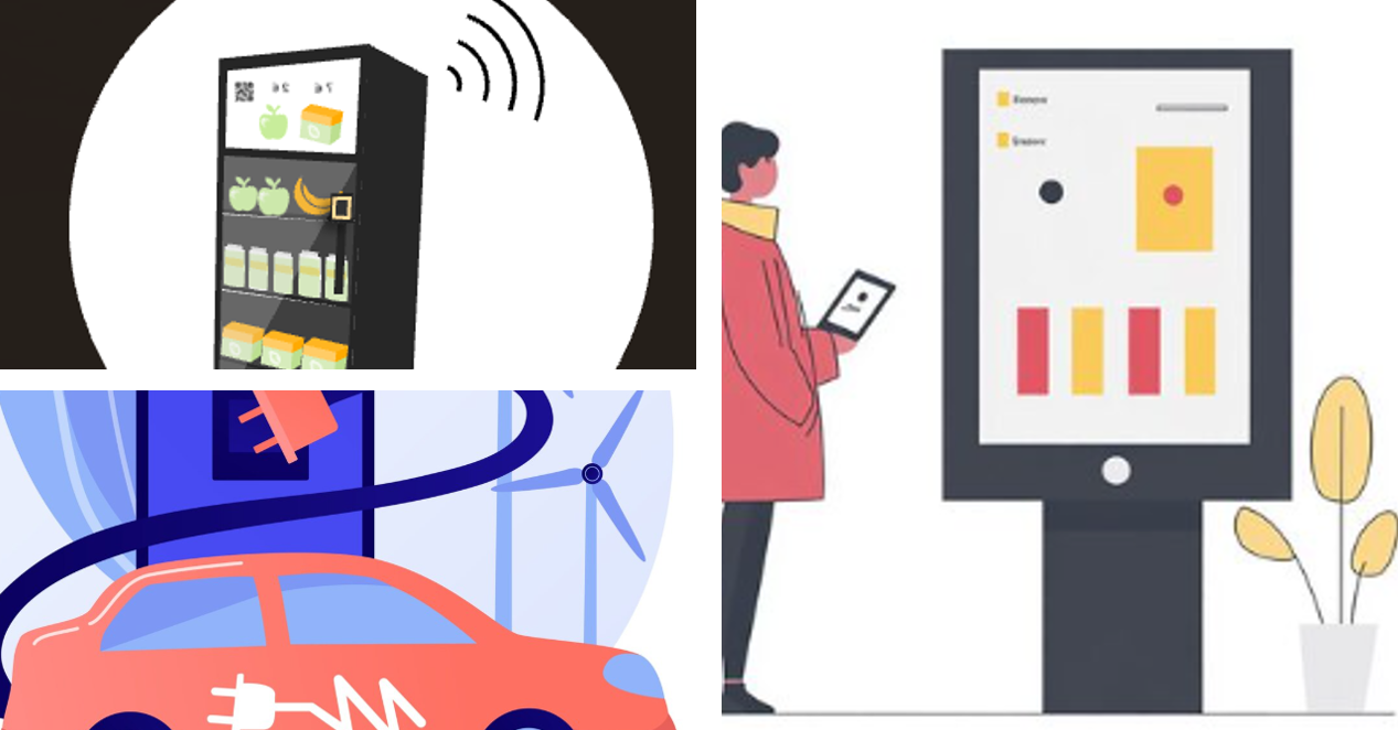 Ladere, smartkjøleskap og infoskjermer